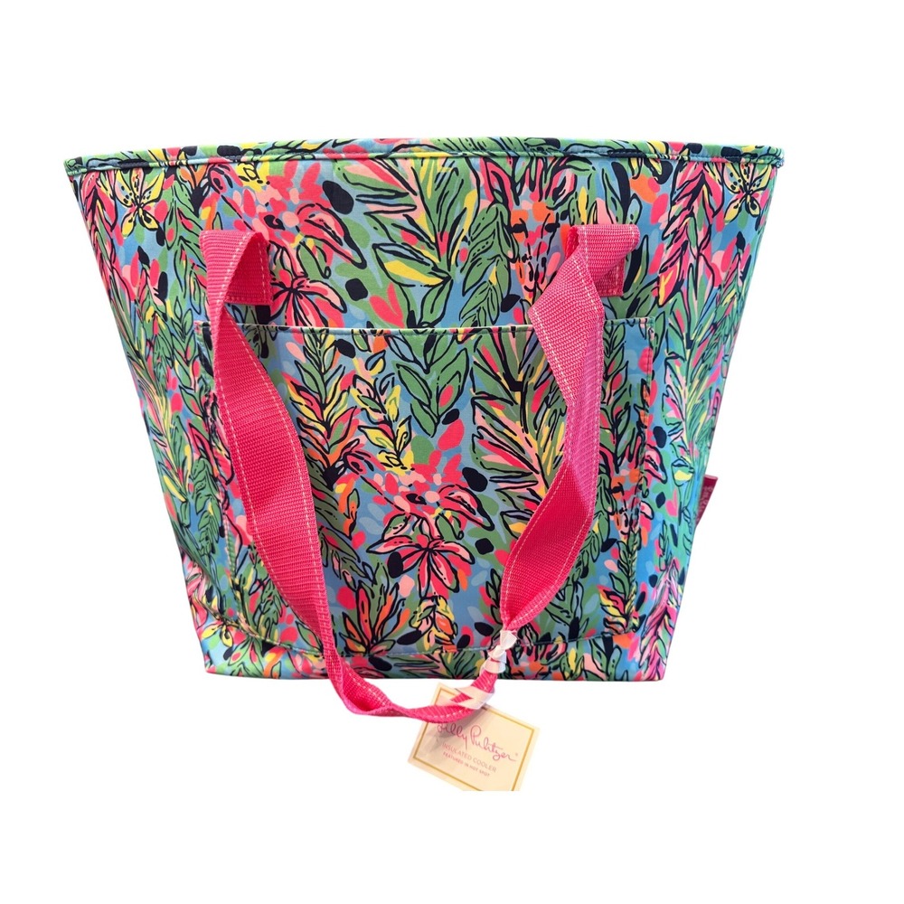 Lilly Pulitzer Insulated Cooler Tote Bag Hot Spot Tropical Floral Print NWT